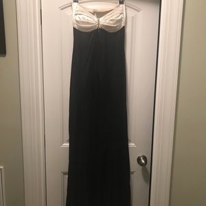 Black & White Halter Dress